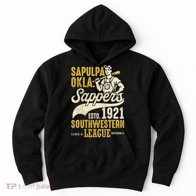 Sapulpa Sappers Oklahoma Vintage Baseball Team Hoodie