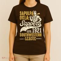Sapulpa Sappers Oklahoma Vintage Baseball Team T-Shirt thumb 4