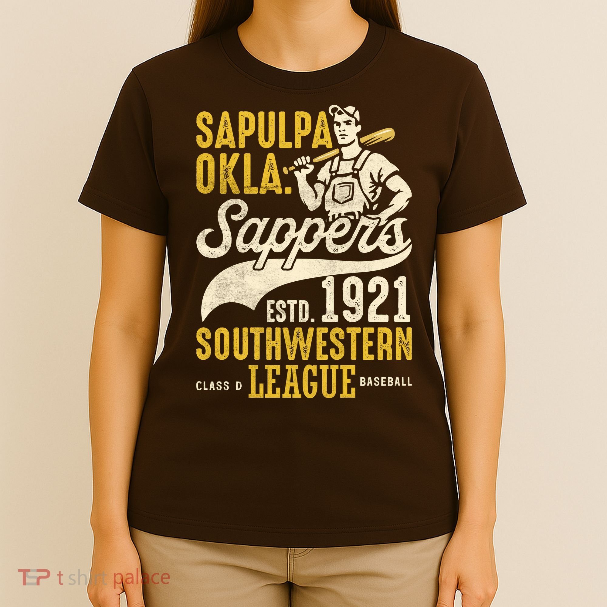 Sapulpa Sappers Oklahoma Vintage Baseball Team T-Shirt