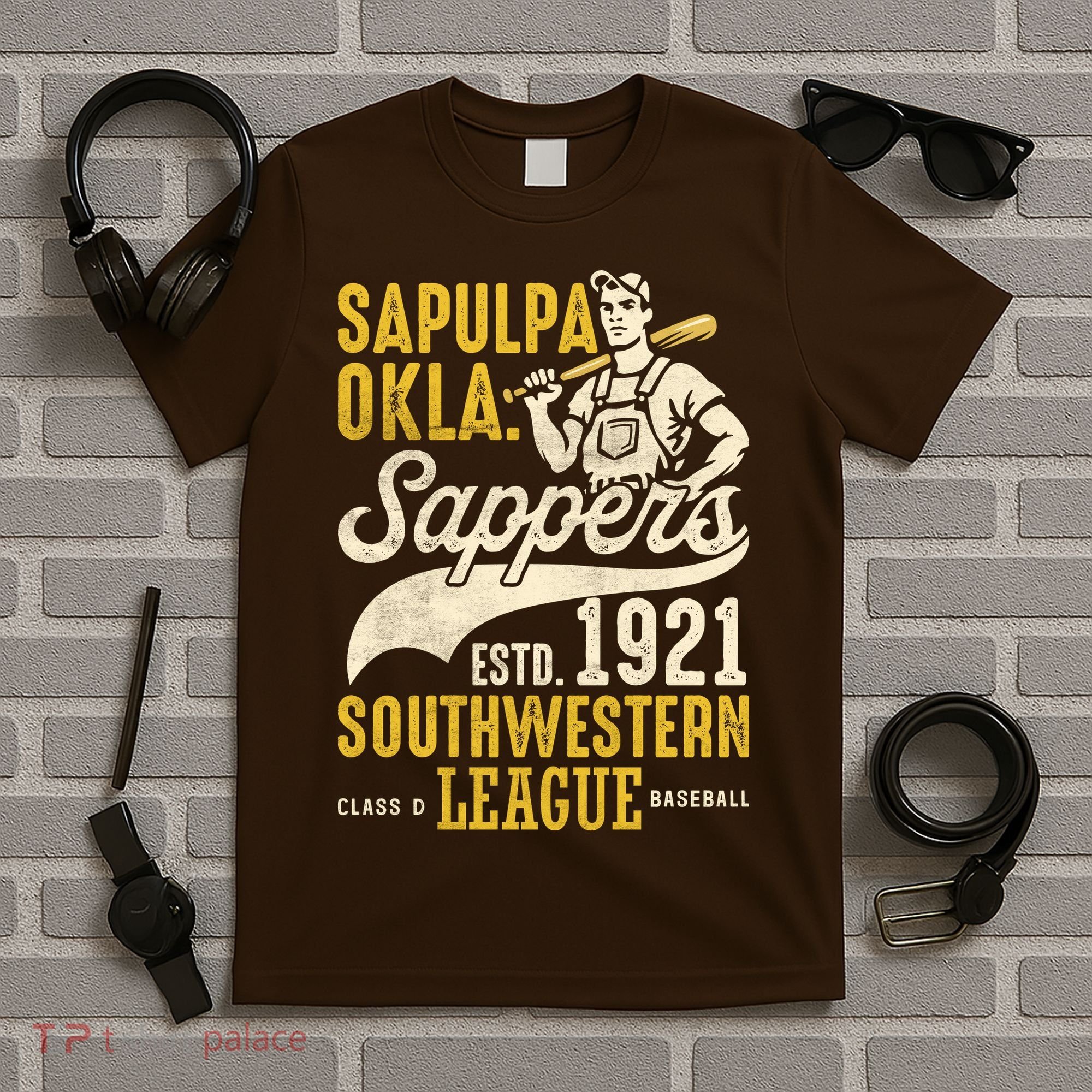 Sapulpa Sappers Oklahoma Vintage Baseball Team T-Shirt