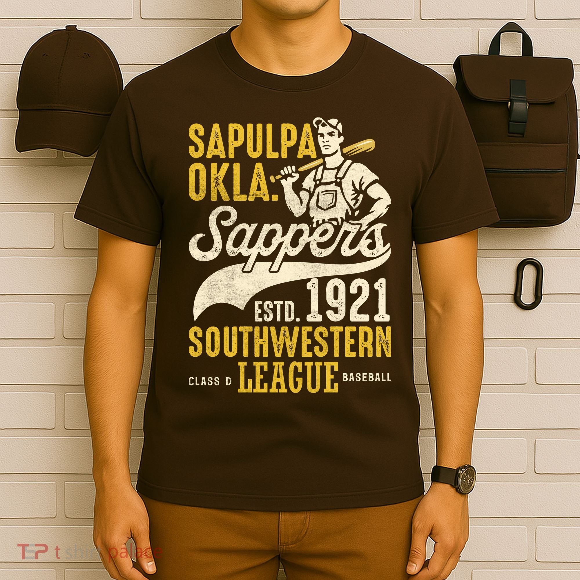 Sapulpa Sappers Oklahoma Vintage Baseball Team T-Shirt