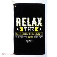 Superintendent – Superintendent Office Supervisor Supervisor Golf Towel thumb 0
