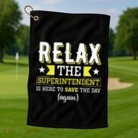Superintendent – Superintendent Office Supervisor Supervisor Golf Towel thumb 1