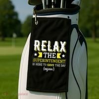 Superintendent – Superintendent Office Supervisor Supervisor Golf Towel thumb 2
