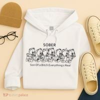Sober Son Of A Bitch Everything's Real Hoodie thumb 4