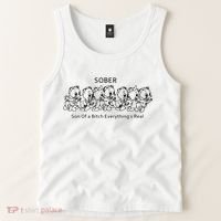 Sober Son Of A Bitch Everything's Real Tank Top thumb 2