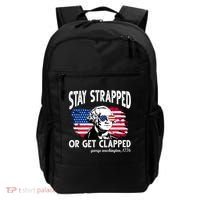 Stay Strapped Or Get Clapped George Washington 1776 Backpack thumb 0