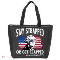 Stay Strapped Or Get Clapped George Washington 1776 Tote Bag thumb 0