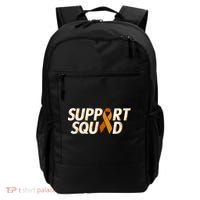 Support Squad Orange Ribbon Kidney Cancer Awareness Gift Backpack thumb 0