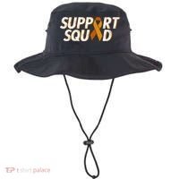 Support Squad Orange Ribbon Kidney Cancer Awareness Gift Bucket Hat thumb 0