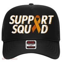 Support Squad Orange Ribbon Kidney Cancer Awareness Gift Hat thumb 0