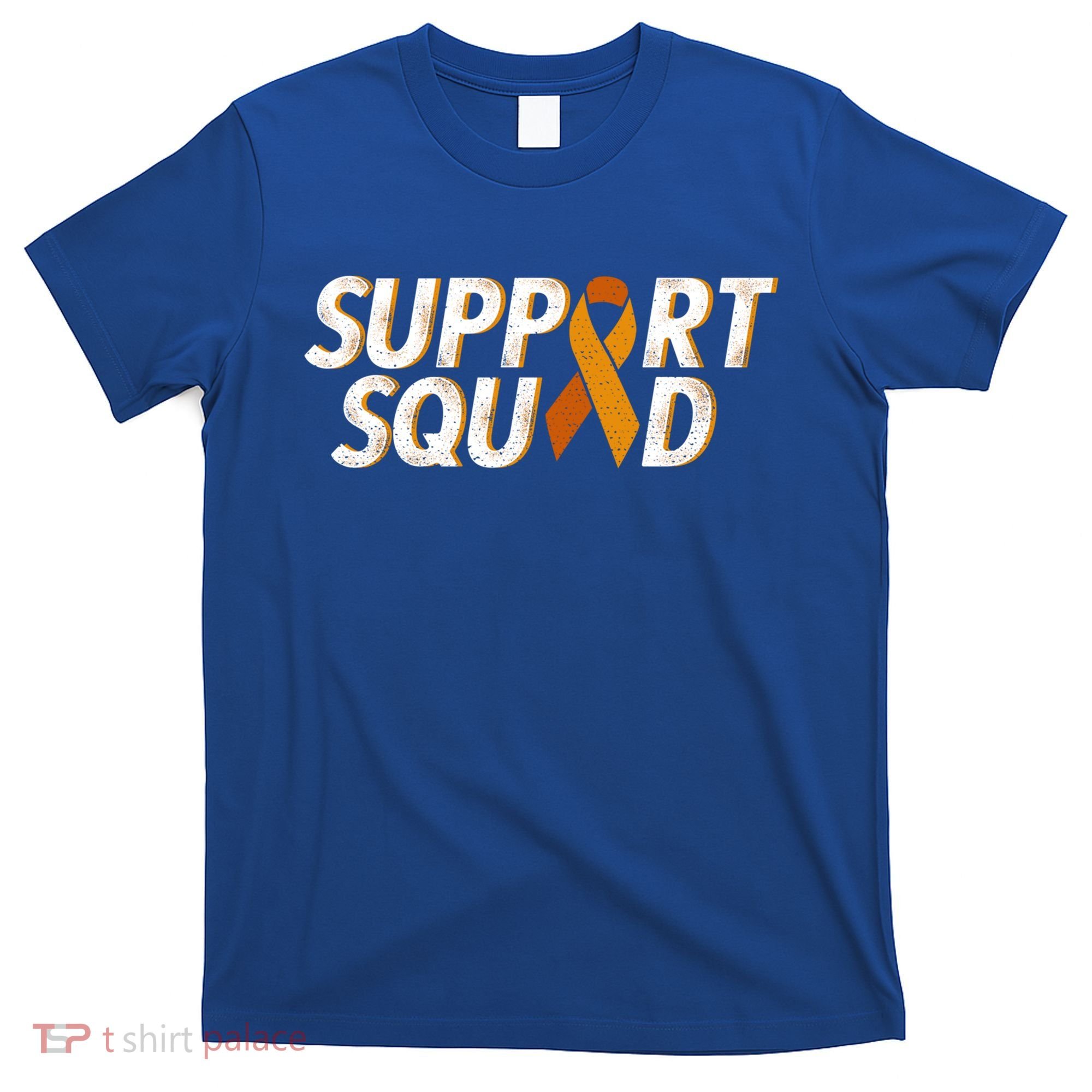 Support Squad Orange Ribbon Kidney Cancer Awareness Gift T-Shirt