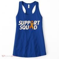 Support Squad Orange Ribbon Kidney Cancer Awareness Gift Women's Tank Top thumb 0
