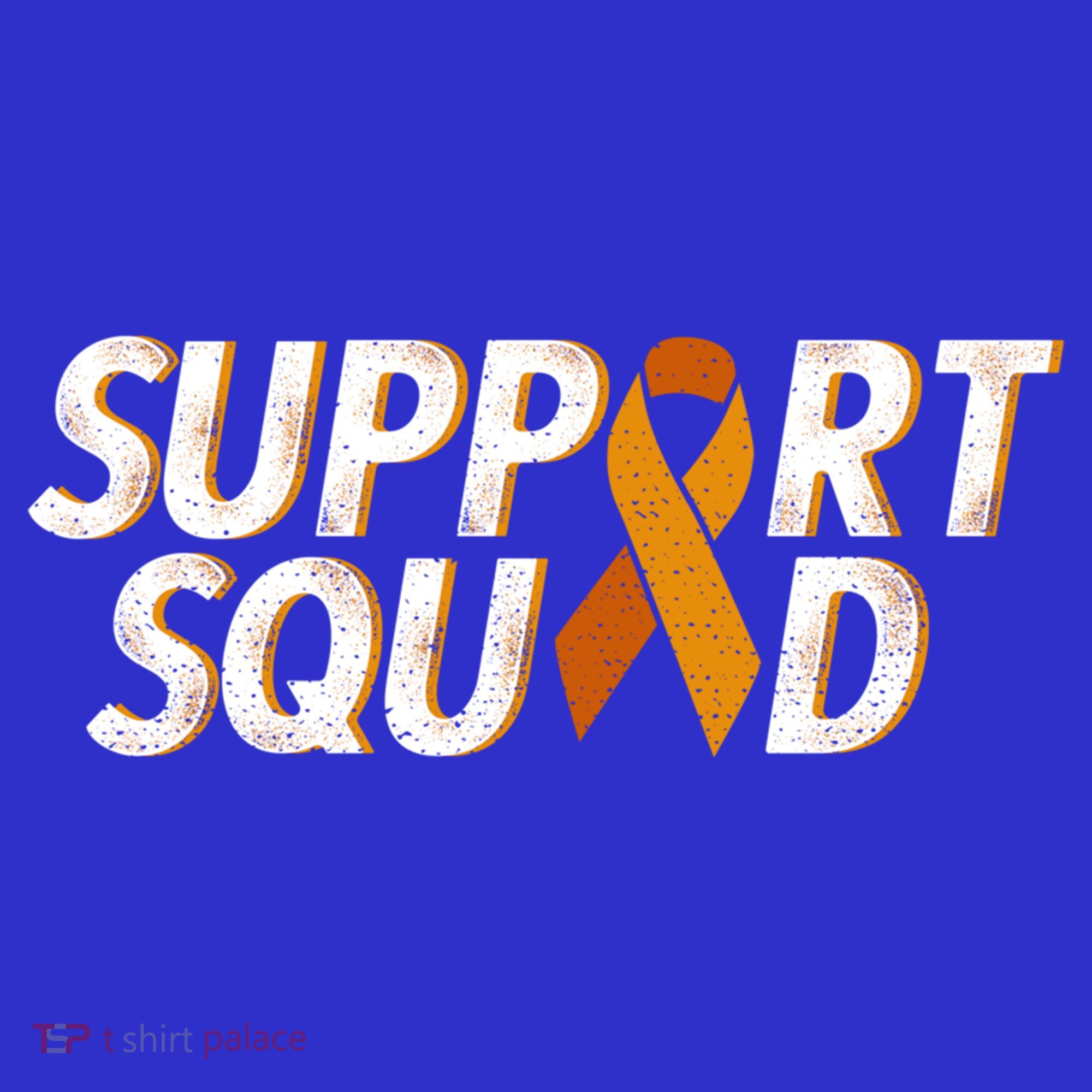 Support Squad Orange Ribbon Kidney Cancer Awareness Gift Women's Tank Top