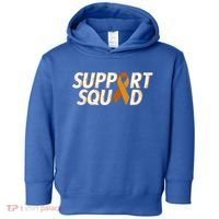 Support Squad Orange Ribbon Kidney Cancer Awareness Gift Toddler Hoodie thumb 0