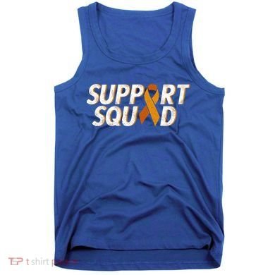 Support Squad Orange Ribbon Kidney Cancer Awareness Gift Tank Top
