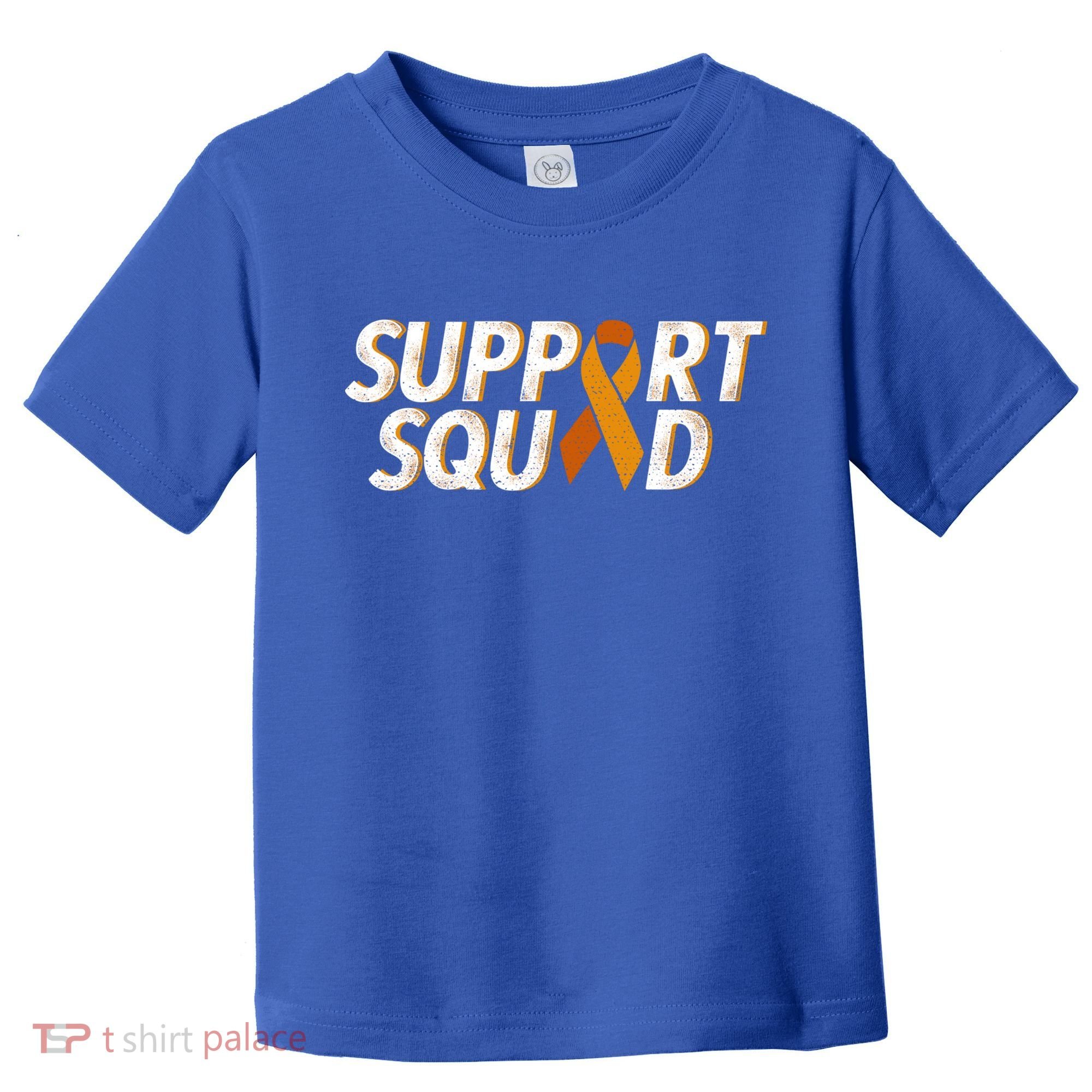 Support Squad Orange Ribbon Kidney Cancer Awareness Gift Toddler T-Shirt