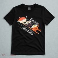 Sushi Sliding On Chopsticks Funny Graphic Plus Size Shirt For Girl Boy Unisex T-Shirt thumb 5