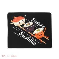 Sushi Sliding On Chopsticks Funny Graphic Plus Size Shirt For Girl Boy Unisex Mousepad thumb 0
