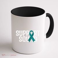 Support Squad Ovarian Cancer Awareness Gift Coffee Mug thumb 1