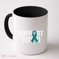 Support Squad Ovarian Cancer Awareness Gift Coffee Mug thumb 0