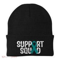 Support Squad Ovarian Cancer Awareness Gift Beanie thumb 0