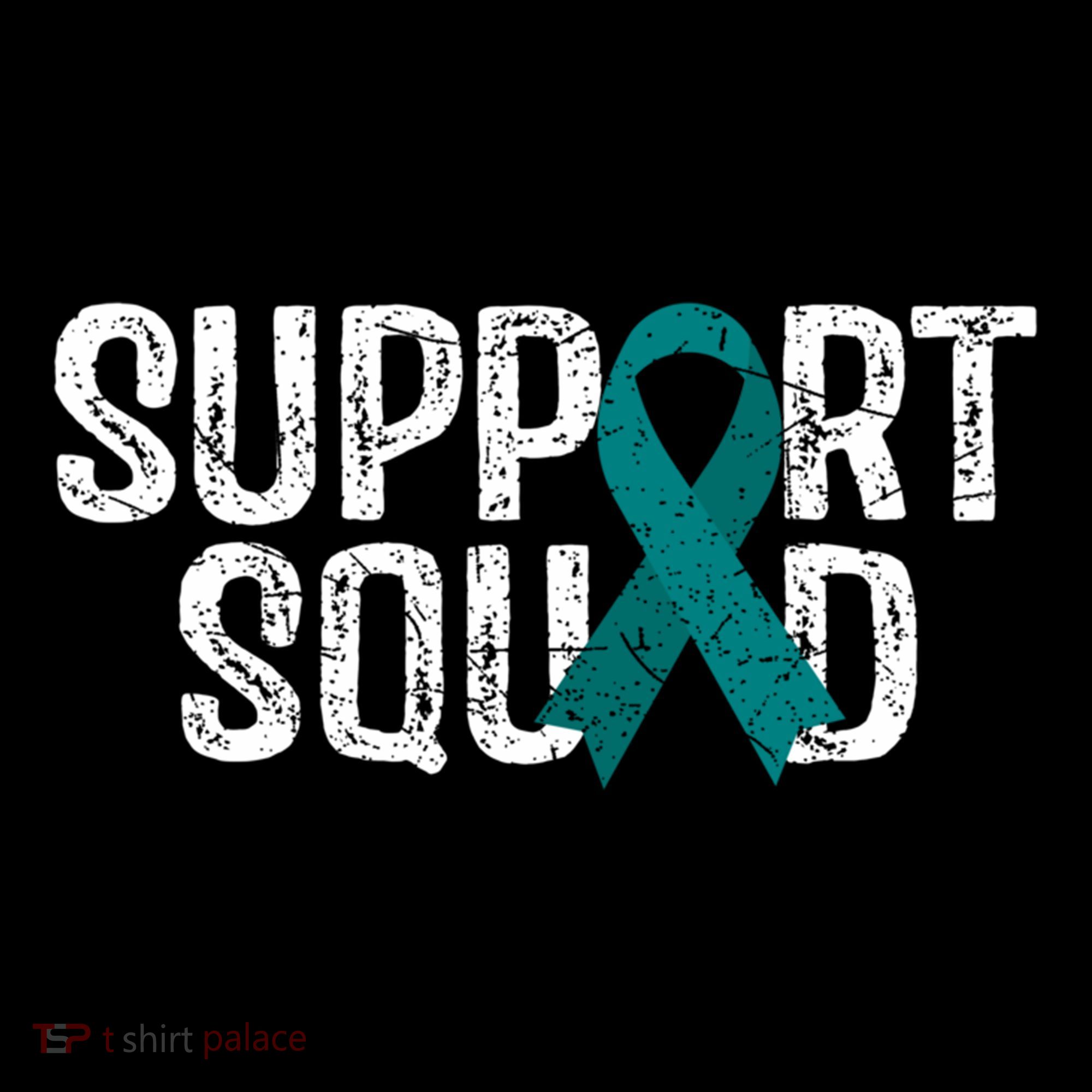 Support Squad Ovarian Cancer Awareness Gift Women's Hoodie