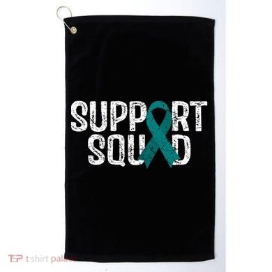 Support Squad Ovarian Cancer Awareness Gift Golf Towel