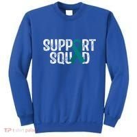Support Squad Ovarian Cancer Awareness Gift Sweatshirt thumb 0