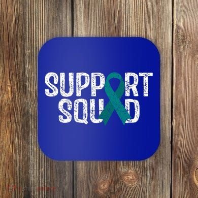 Support Squad Ovarian Cancer Awareness Gift Coaster