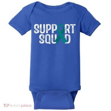 Support Squad Ovarian Cancer Awareness Gift Baby Bodysuit