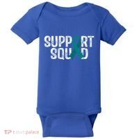 Support Squad Ovarian Cancer Awareness Gift Baby Bodysuit thumb 0