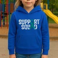 Support Squad Ovarian Cancer Awareness Gift Kids Hoodie thumb 3