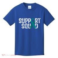 Support Squad Ovarian Cancer Awareness Gift Kids T-Shirt thumb 0