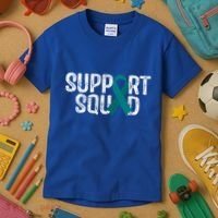 Support Squad Ovarian Cancer Awareness Gift Kids T-Shirt thumb 3