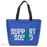 Support Squad Ovarian Cancer Awareness Gift Tote Bag thumb 0