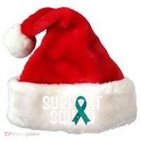 Support Squad Ovarian Cancer Awareness Gift Santa Hat thumb 0