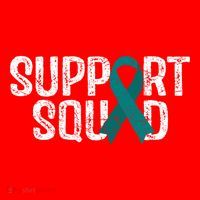 Support Squad Ovarian Cancer Awareness Gift Santa Hat thumb 1