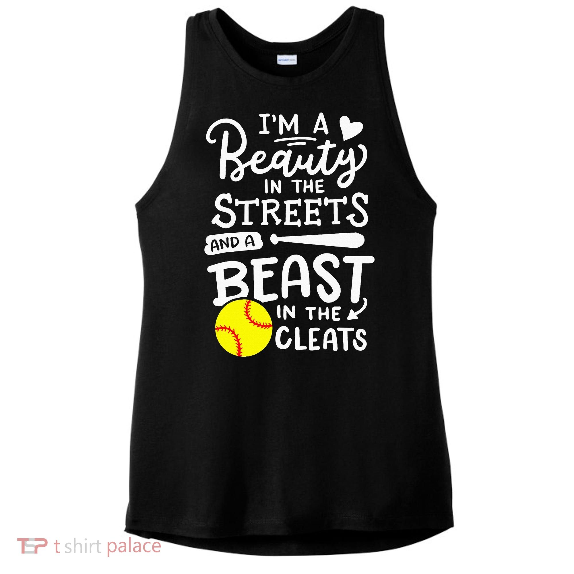 Softball Softball Player Ladies PosiCharge Tri-Blend Wicking Tank
