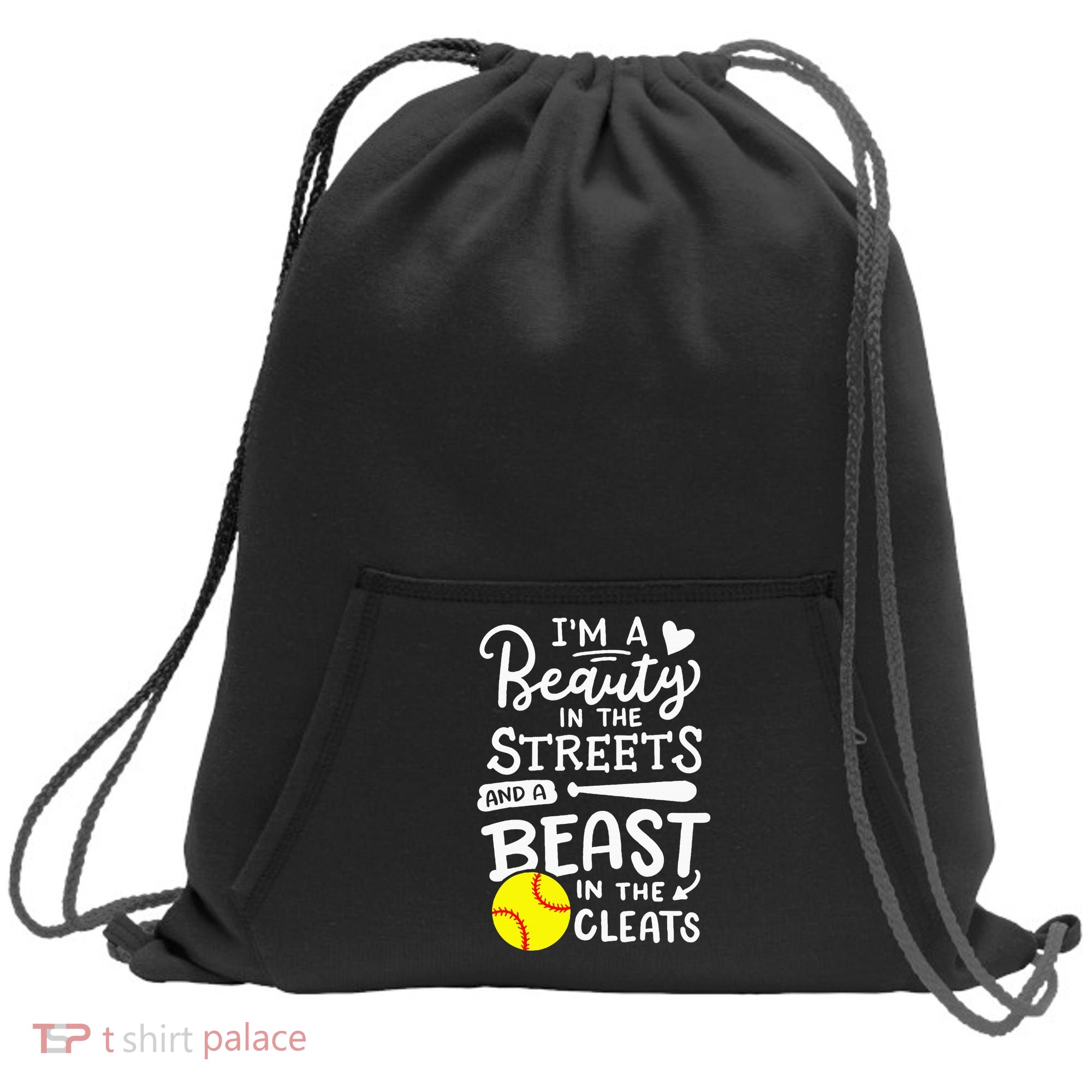 Softball Softball Player Sweatshirt Cinch Pack Bag