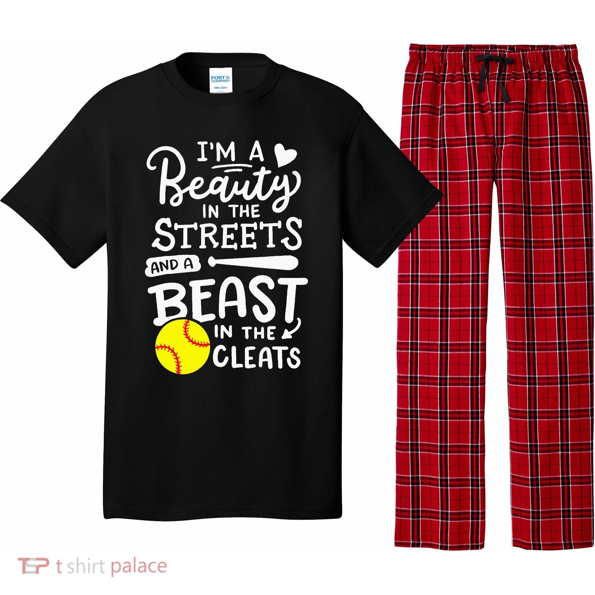 Softball Softball Player Pajama Set