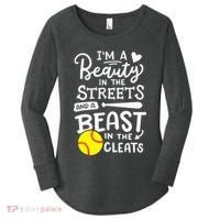 Softball Softball Player Women's Perfect Tri Tunic Long Sleeve Shirt thumb 0