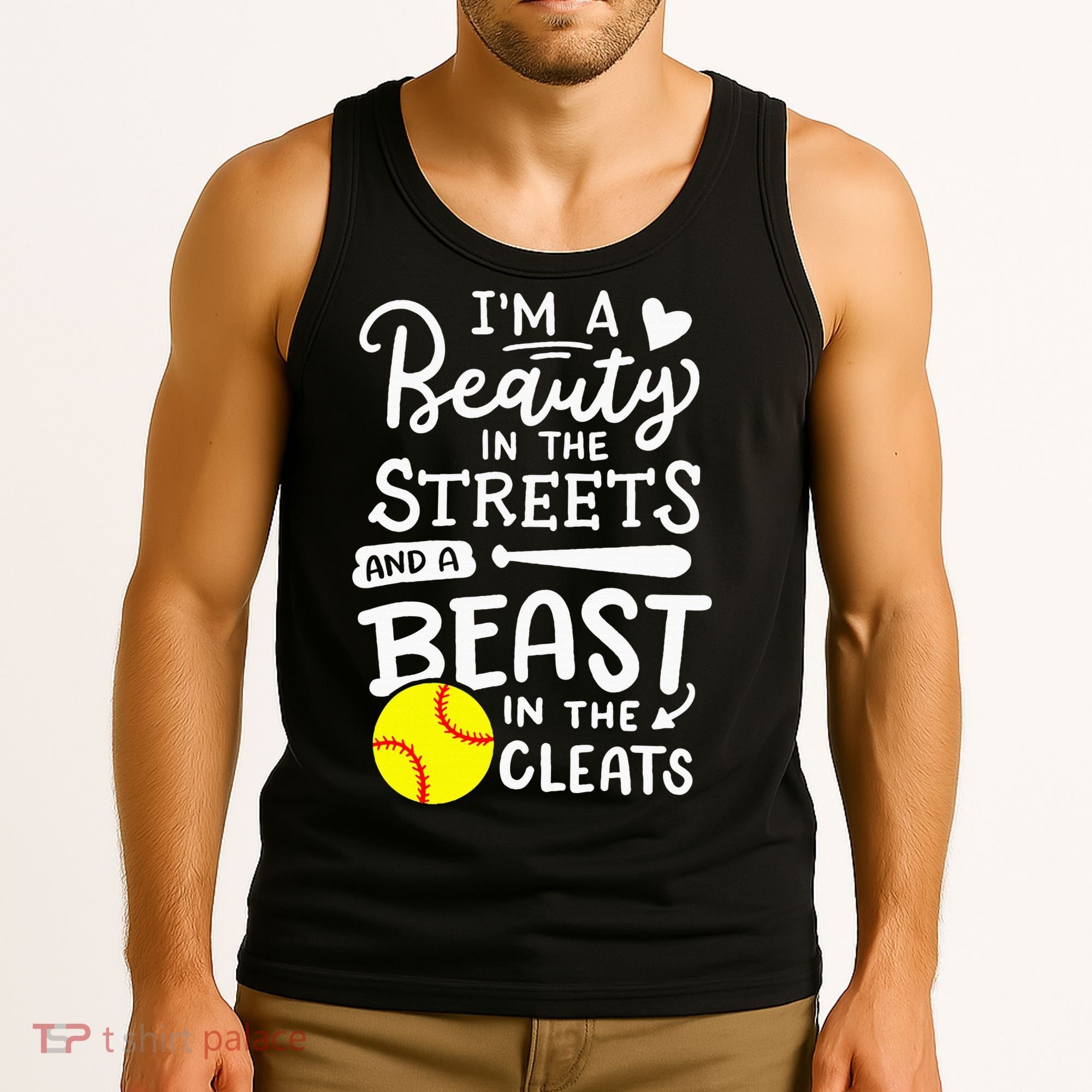 Softball Softball Player Tank Top