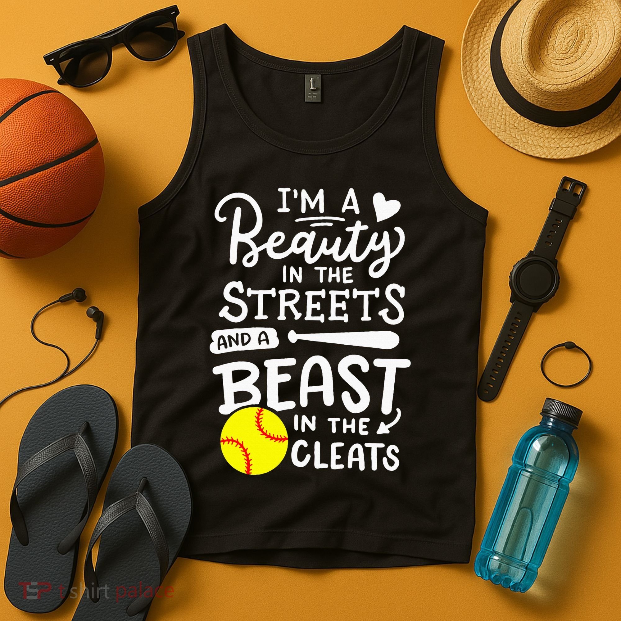Softball Softball Player Tank Top
