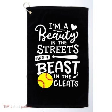 Softball Softball Player Golf Towel