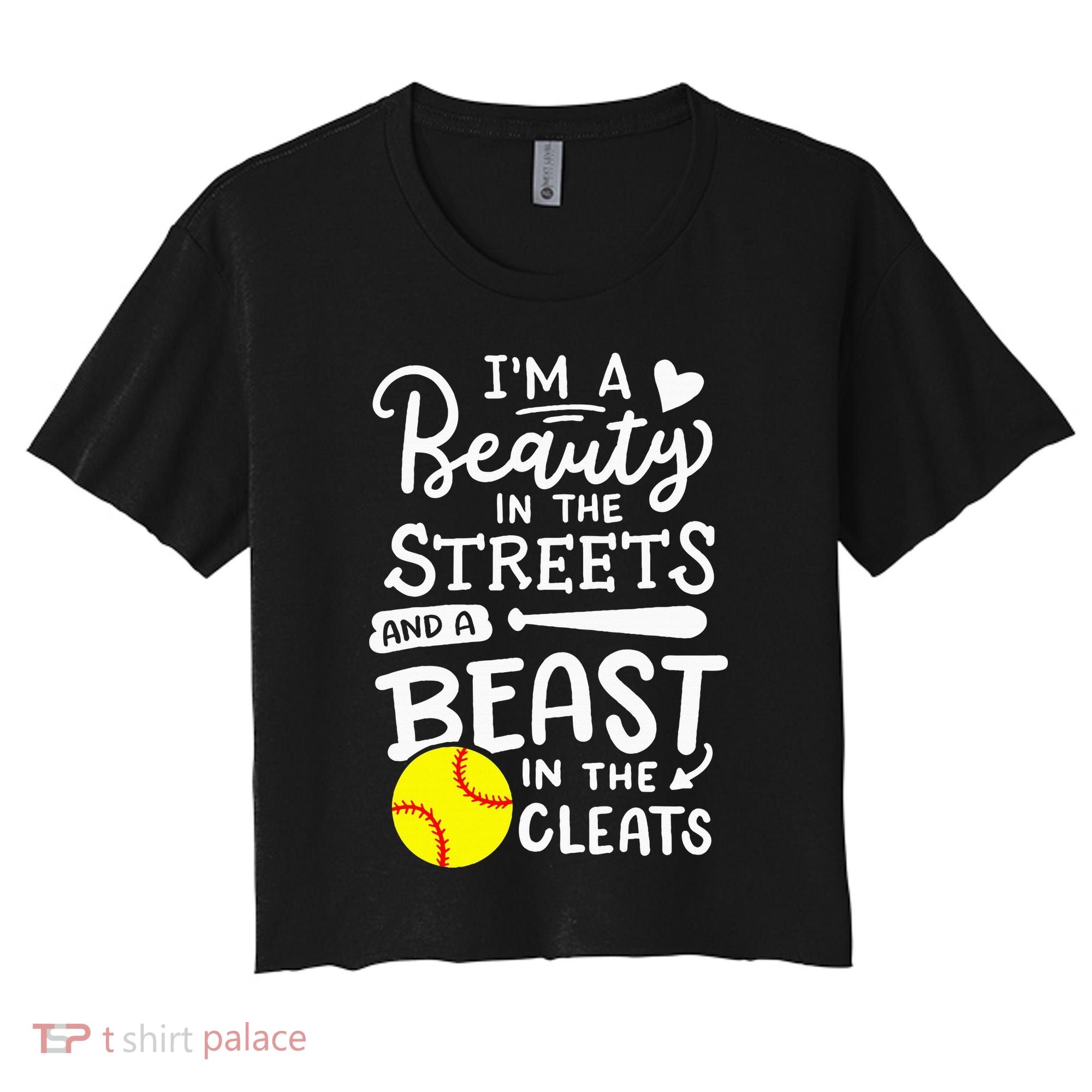 Softball Softball Player Women's Crop Top Tee