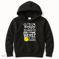 Softball Softball Player Kids Hoodie thumb 0