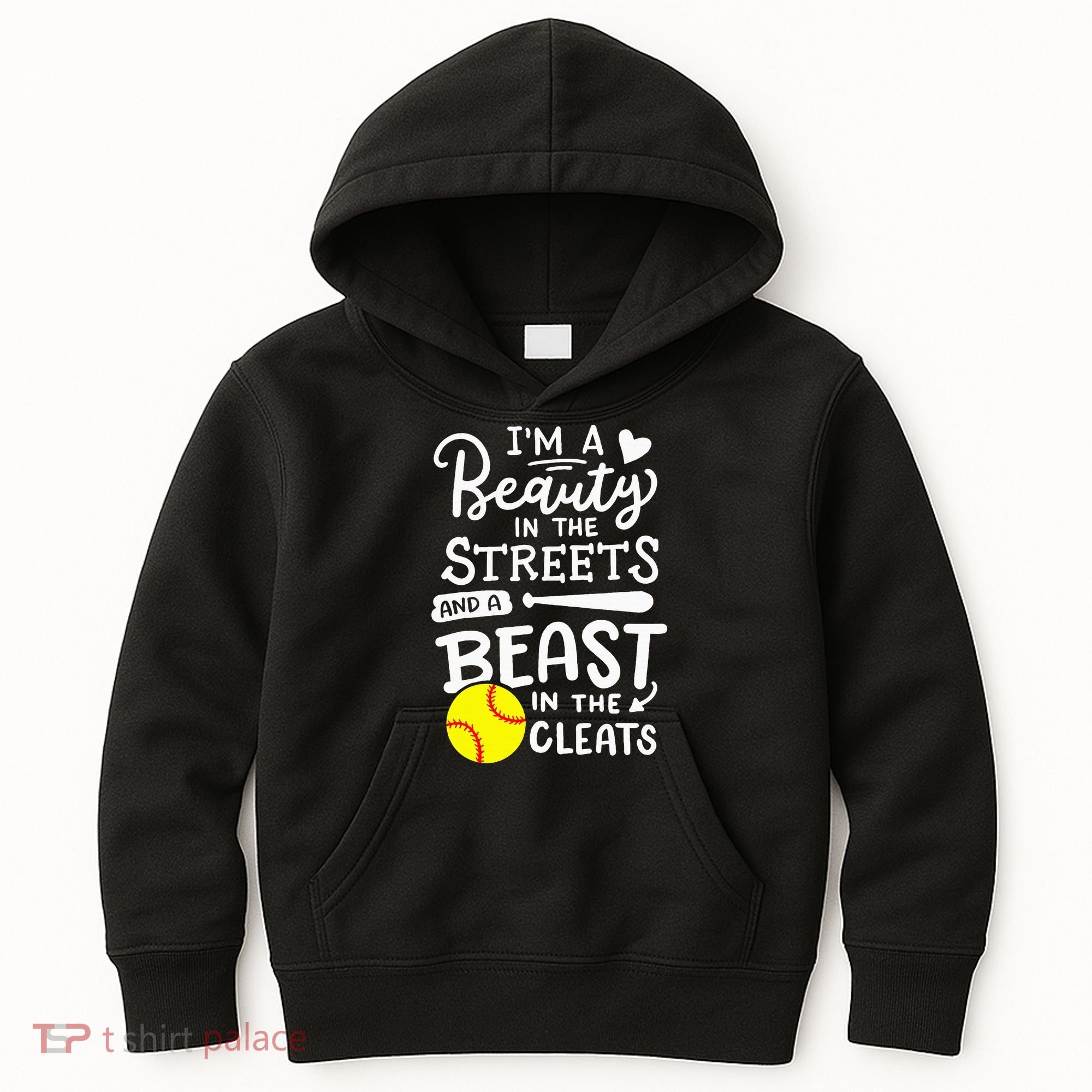Softball Softball Player Kids Hoodie