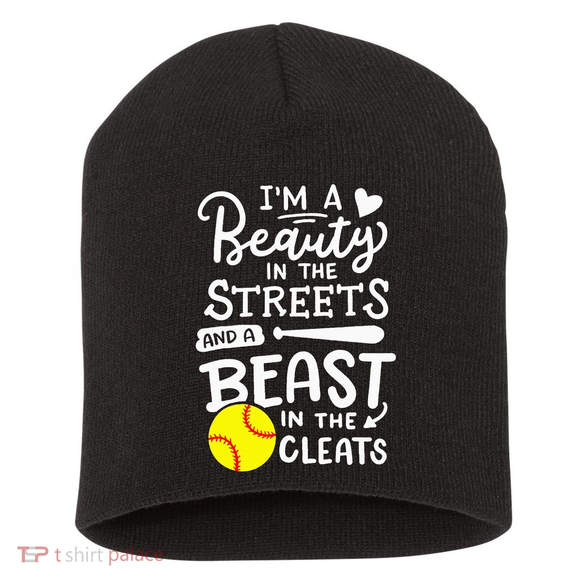 Softball Softball Player Short Acrylic Beanie