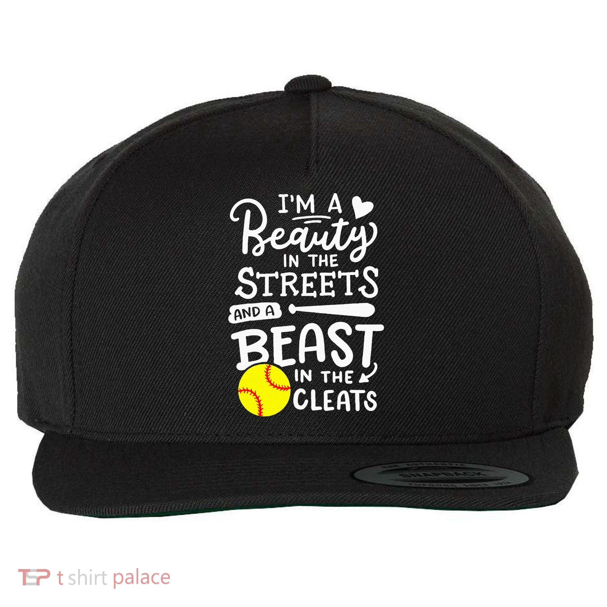 Softball Softball Player Wool Snapback Cap